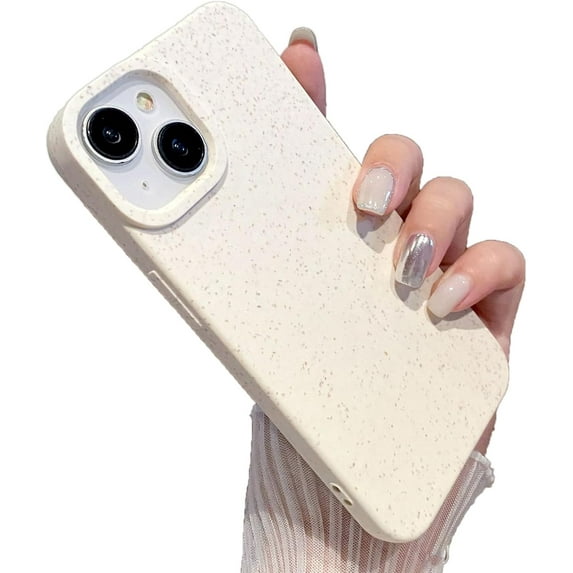 Wheat Straw Solid Color Soft for iPhone Case (White,iPhone 11 Pro)