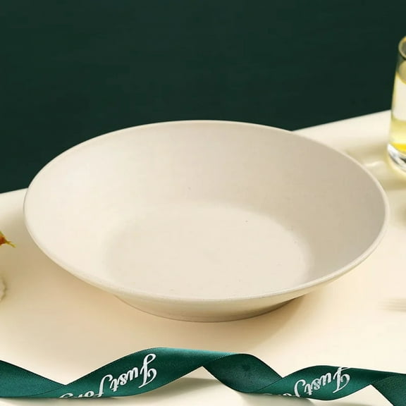 Wheat Straw Soup Bowl Microwavable Plastic Tableware Fruit Salad Bowls Cereal Ramen Pasta Dishes Dinner Plate kitchen Utensils