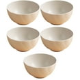 thumbnail image 1 of Wheat Straw Twisted Pattern Bowl 6-inch Tableware Household Food Container Student Dormitory Instant Noodle Bowl Set of 5 Pieces Eco-Friendly Dining Solution for Family Meals and Portable Use, 1 of 1