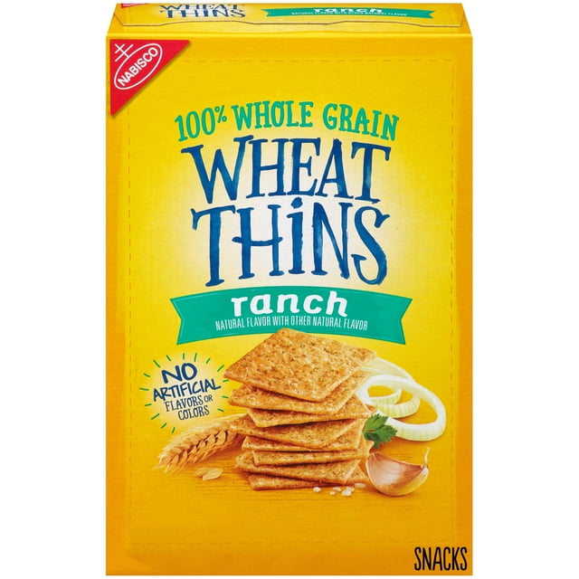 Wheat Thins Crackers, Ranch Flavor, 1 Box (9 Oz.)