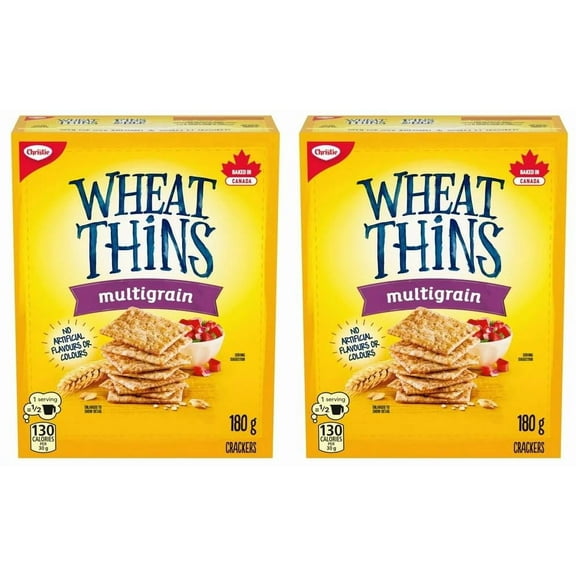 Wheat Thins Multigrain Crackers, 180g (2 Pack)