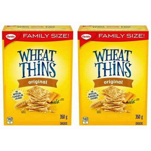 Wheat Thins Original Crackers, Family Size, 350g (2 Pack)