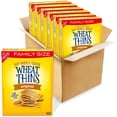 Wheat Thins Original Whole HHA1 Grain Wheat Crackers, Family Size, 6