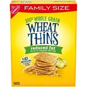 Wheat Thins Reduced Fat Snacks, Whole Grain Wheat Crackers, Snack Crackers, Family Size, 12.5 oz