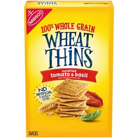 Wheat Thins Sundried Tomato & Basil Whole Grain Wheat Crackers, 8.5 oz (Pack of 4)