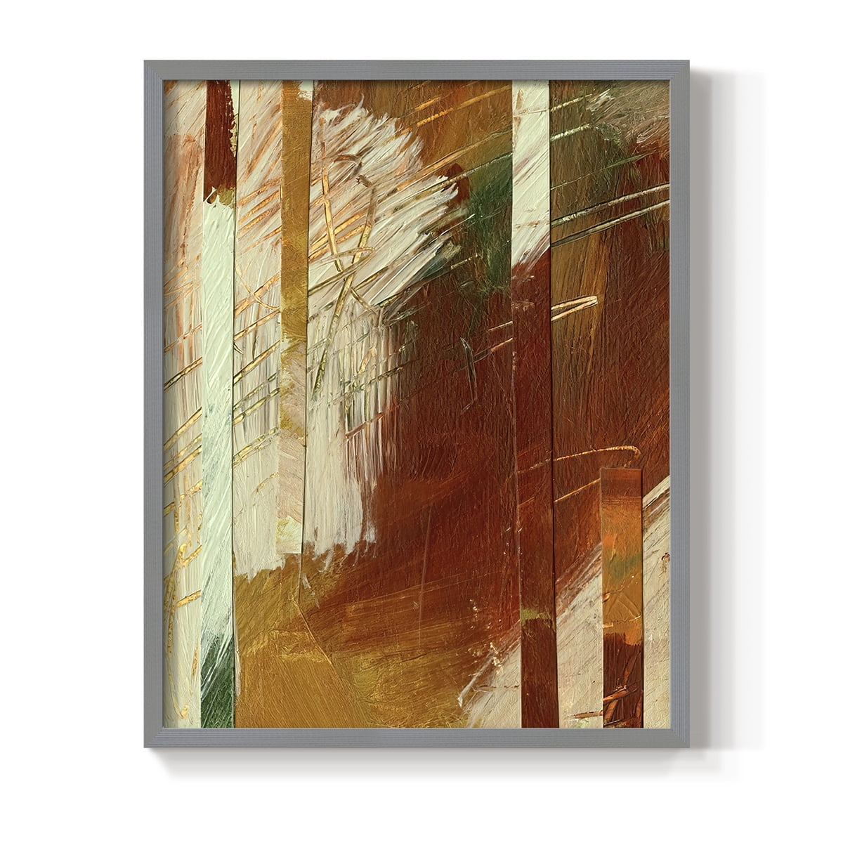 Wheaten I Framed Print in Gray Solid Wood 16 x 20 Framed Print