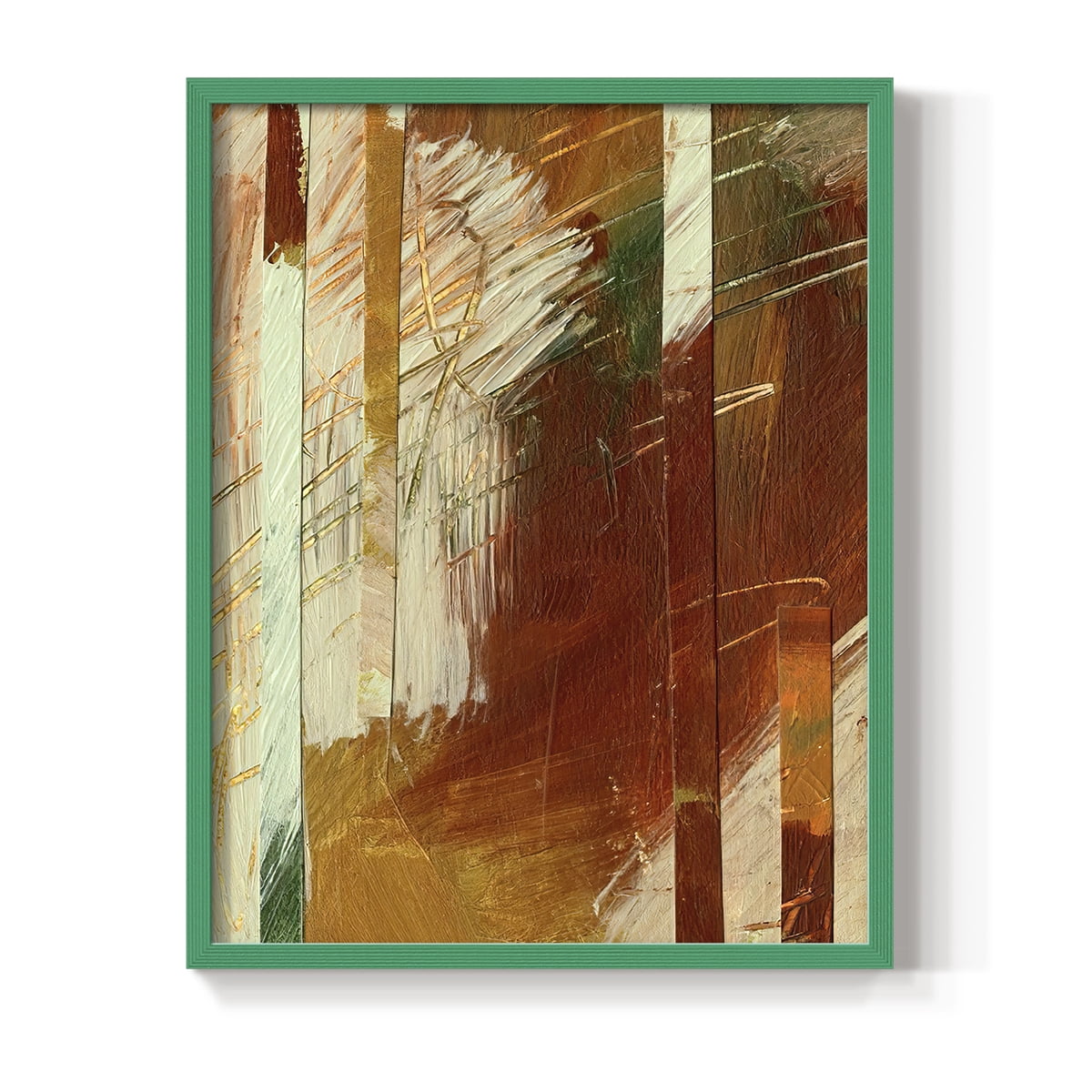 Wheaten I Framed Print in Green Solid Wood 11 x 14 Framed Print