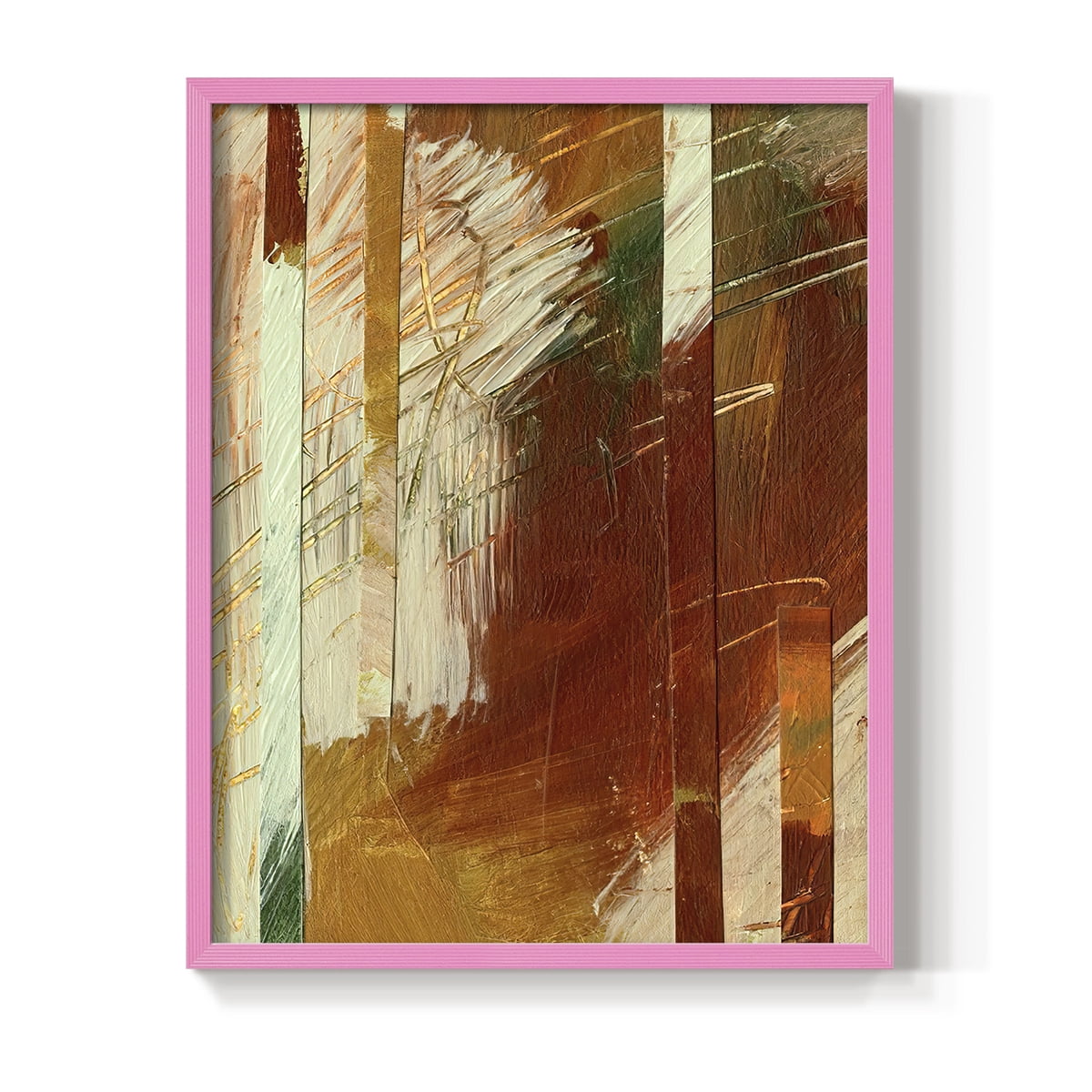 Wheaten I Framed Print in Pink Solid Wood 11 x 14 Framed Print