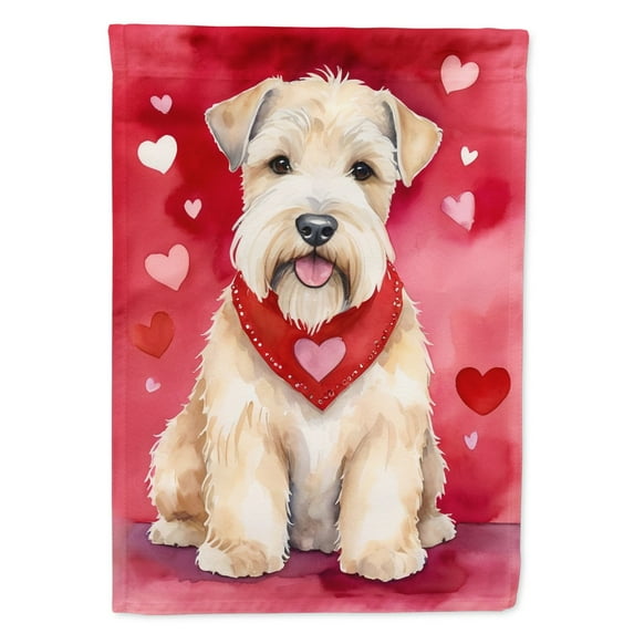 Wheaten Terrier My Valentine House Flag 28 in x 40 in