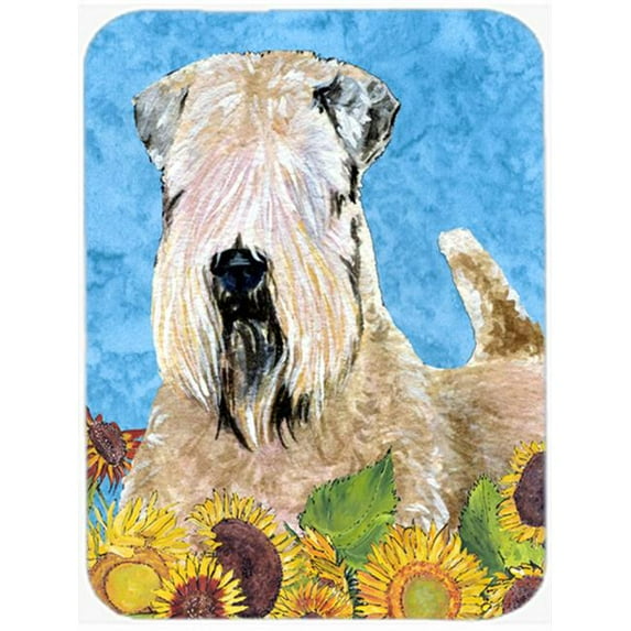 Wheaten Terrier Soft Coated Glass Cutting Board - Large