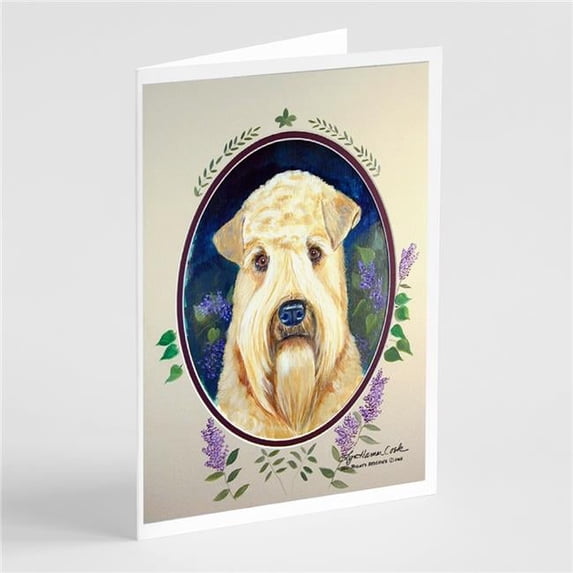 Wheaten Terrier Soft Coated Greeting Cards & Envelopes - Pack of 8