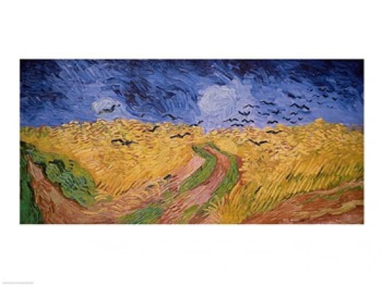 Wheatfield with Crows 1890 Canvas Art - Vincent Van Gogh (24 x 18)