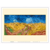 Wheatfield with Crows (1890) - From an Original Color Painting by Vincent van Gogh c.1890 - Master Art Print (Unframed) 9in x 12in