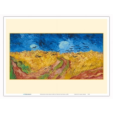 Wheatfield with Crows (1890) - From an Original Color Painting by Vincent van Gogh c.1890 - Master Art Print (Unframed) 9in x 12in