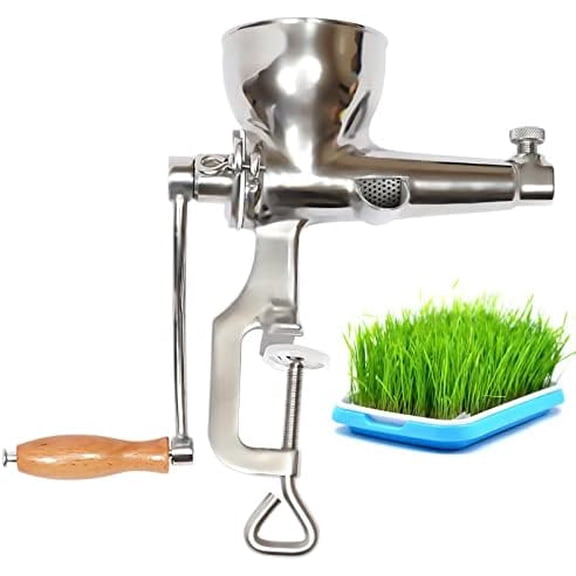 Wheatgrass Extractor Portable Wheatgrass Juicer,Wheatgrass Juicers Manual Stainless Steel Wheatgrass Hand Press Wheat Grass Juicing Extractor Machine for Wheat Grass Fruit Vegetable