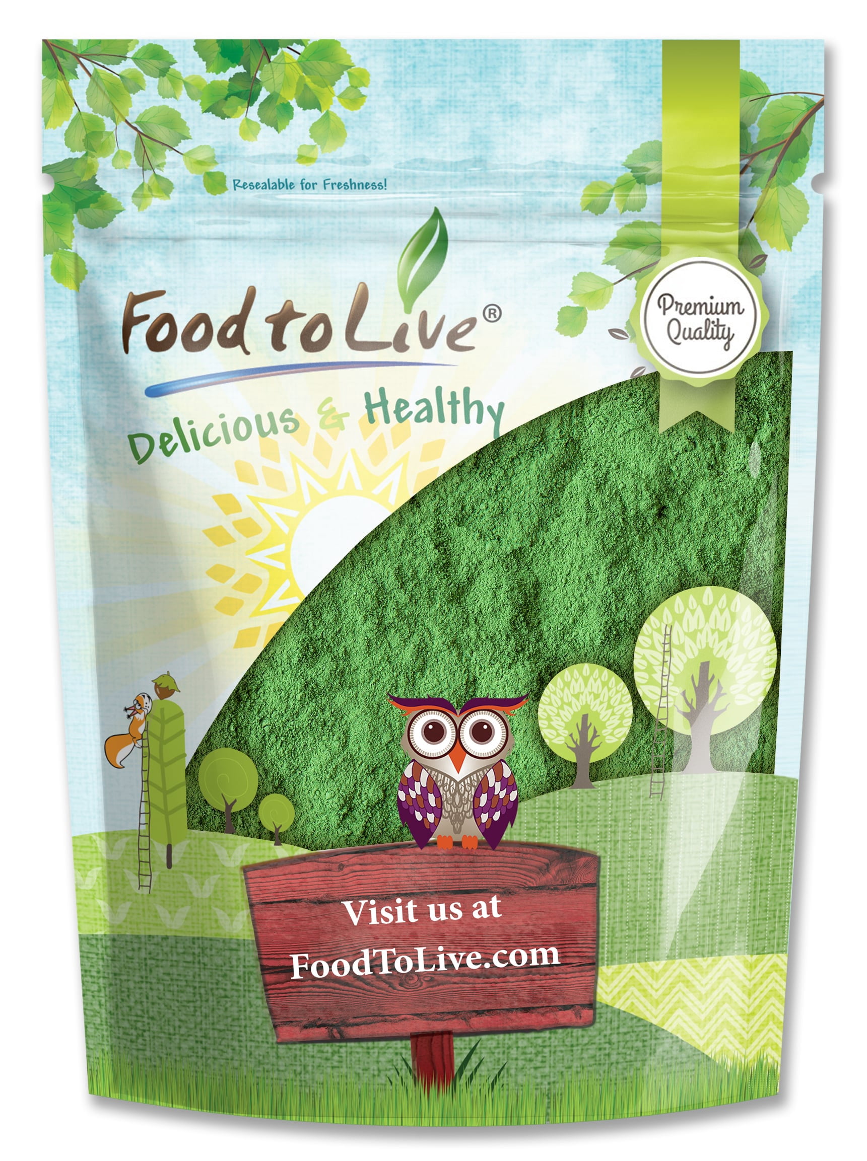 Wheatgrass Powder, 2 Pounds - Rich in Vitamins & Nutrients, 100% Pure, Nutrient-Dense Superfood, Vegan, Raw, Kosher, Bulk