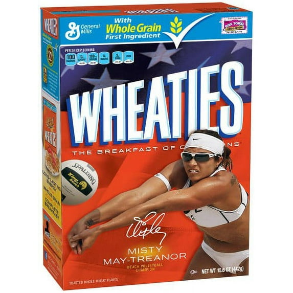 Wheaties Cereal 100% Whole Wheat Flakes 15.6 Oz (Pack of 12)