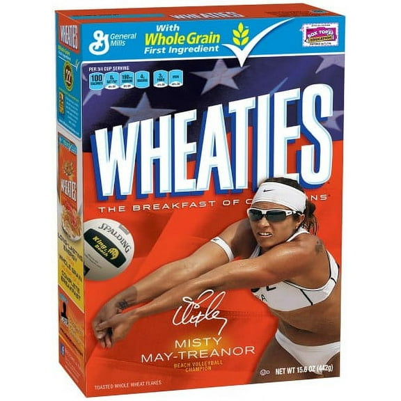 Wheaties Cereal 100% Whole Wheat Flakes 15.6 Oz (Pack of 16)