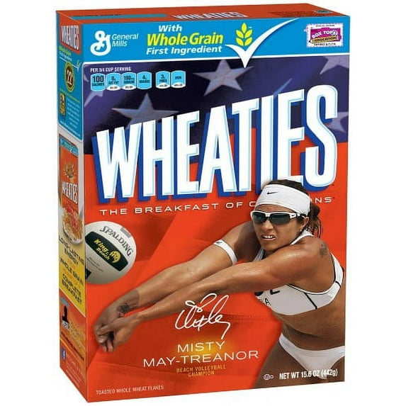 Wheaties Cereal 100% Whole Wheat Flakes 15.6 Oz (Pack of 2)