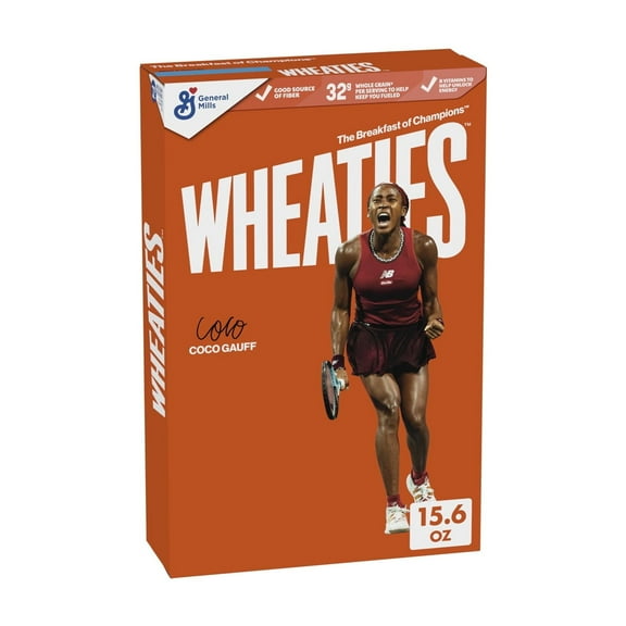 Wheaties Cereal 100% Whole Wheat Flakes  15.6 Oz (Pack of 32)