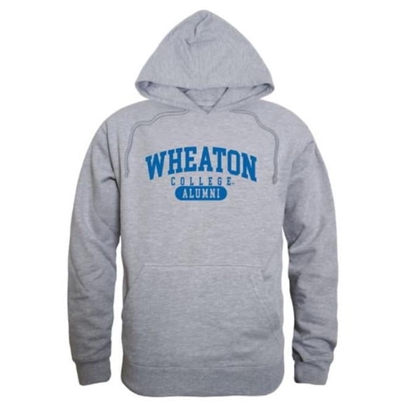 Wheaton College Lyons Alumni Hoodie, Heather Grey - Extra Large