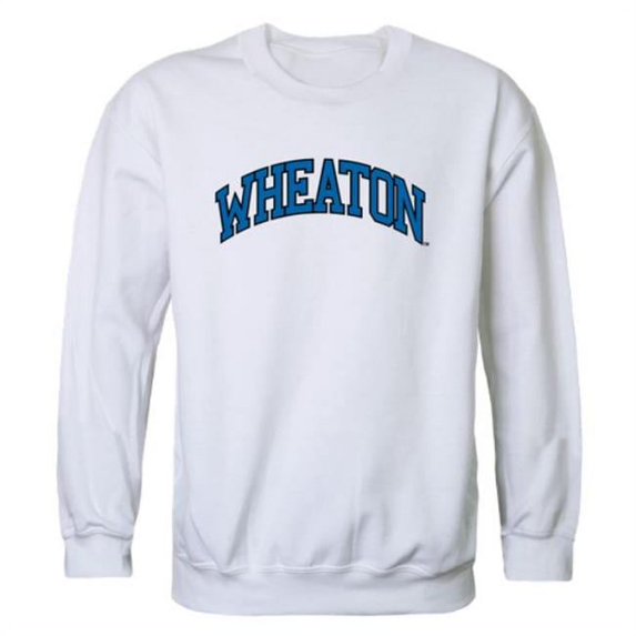 Wheaton College Lyons Campus Crewneck Sweatshirt, White - 2XL