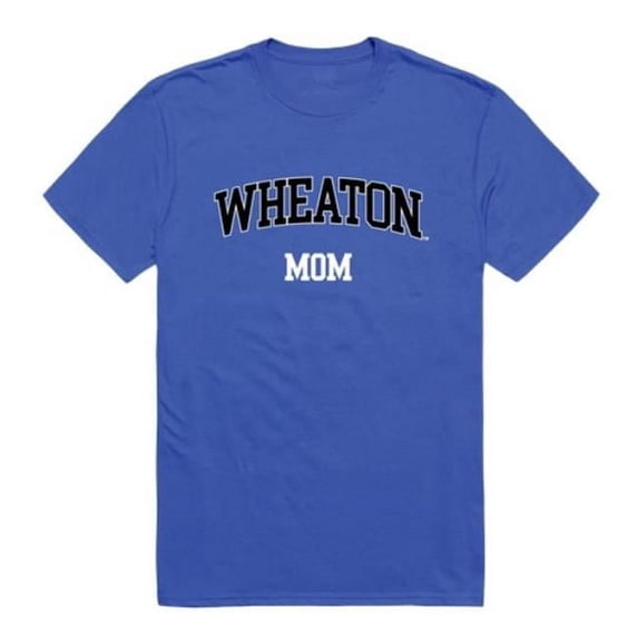 Wheaton College Lyons Mom T-Shirt, Royal - Medium