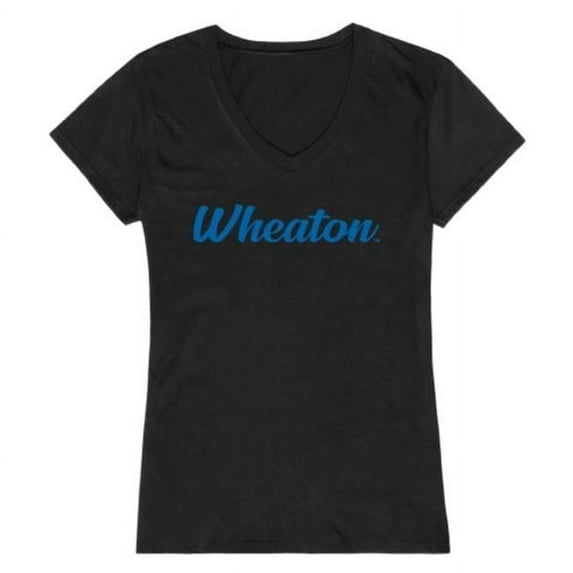 Wheaton College Lyons Script T-Shirt, Black - Small