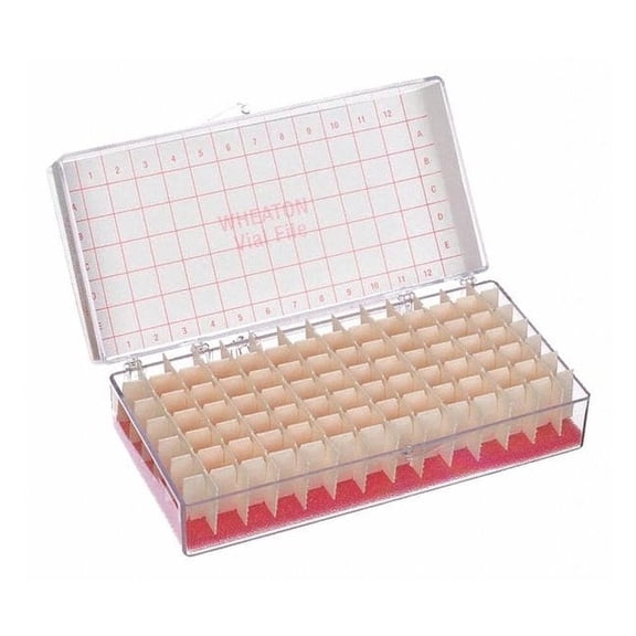 Wheaton Vial Store Case,Holds 60 Test Tubes,PK6 228778