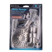 Whedon 4020648 2 GPM Blaster Massage Brushed Nickel Plastic 5-Settings Handheld Showerhead