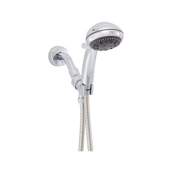 Whedon Champagne Massage Brushed Nickel Plastic 5 settings Handheld Showerhead 2.5 gpm