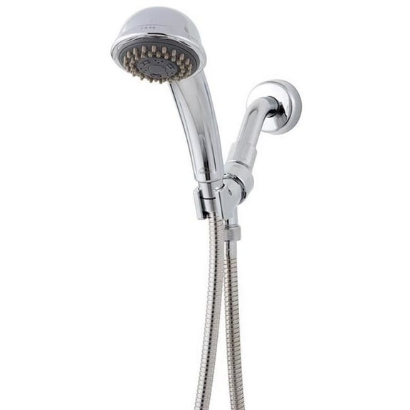 Whedon 4026962 2 GPM Flow Pro Polished Chrome Plastic 3 Settings Handheld Showerhead