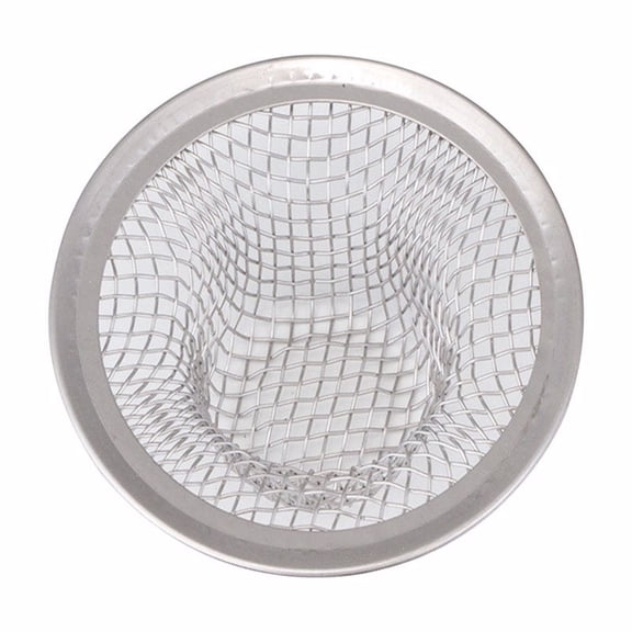 Whedon DP40C Lavatory Strainer with Ring, 2-1/4 in Dia, Stainless Steel, For: Lavatory Sink Drains