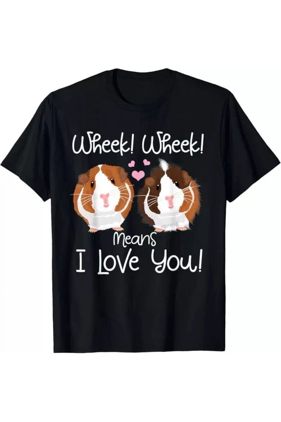 Wheek I Love You Guinea Pig Clothes Cavy Gift Guinea Pig Shirt Unisex S-5XL Hot Trending Shirt, Vintage Birthday Gift