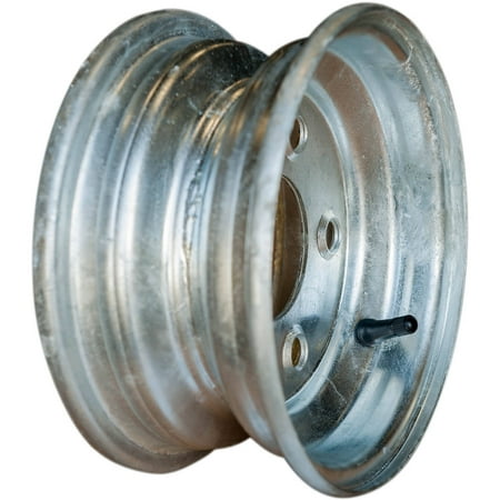 Wheel 8x3.755 on 4.5 Galvanized , Center Bore 2.80, Offset-2