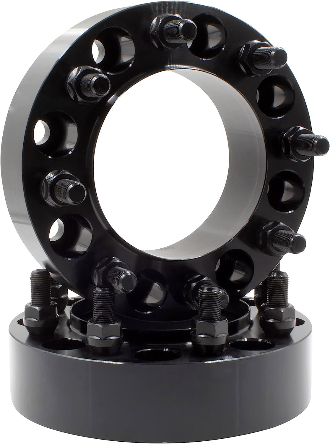 Wheel Accessories Parts 2 Pcs Hub Centric Wheel Spacers 8 on 170mm 2.00" Thick 14mm 2.0 Thread Stud 124.9mm Hub Fits 99-04 Ford F250 F350 Super Duty| Single Rear Wheel | Dual Rear Wheel Front Only