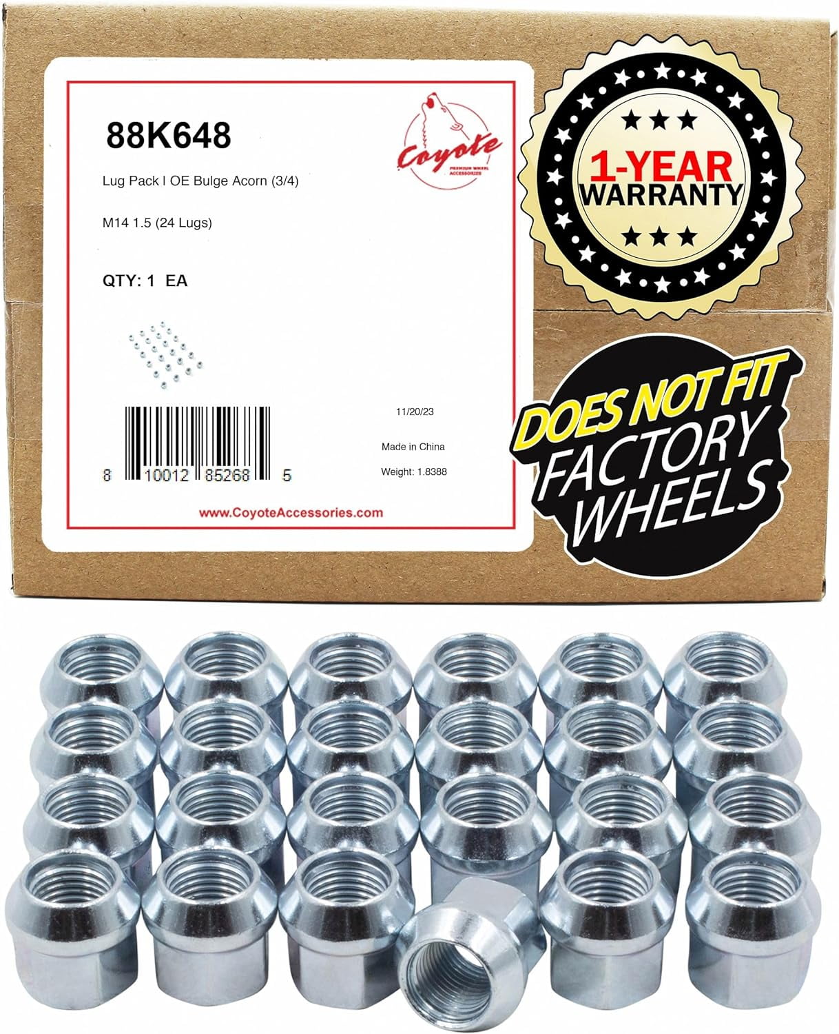 Aazon.co: Wheel Accessories Parts 12x1.25 XL Wheel Locking Lug Nuts