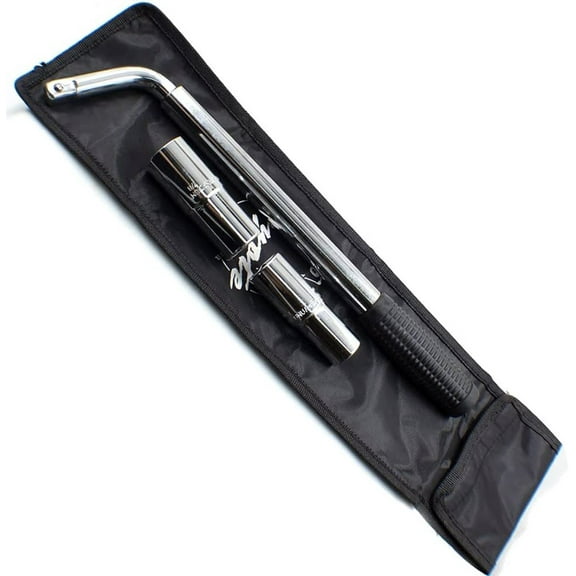 Wheel Accessories Parts Extendable Telescoping Lug Wrench Wheel Wrench with CR-V Chrome Vanadium Sockets Long Thin Wall Socket Sizes 17mm 19mm 3/4" 21mm 3/16 23mm 7/8, Fit Virtually All Vehicles