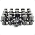 thumbnail image 1 of Wheel Accessories Parts Set of 20 Black 12x1.5 Lug Nuts 1.68" Length fit Chrysler, Dodge, Ram, Plymouth, VW 0650-4672 06504596 611-181 OEM Style Wheel Lug Nut (M12 x 1.5, Black, 20), 1 of 8