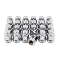 thumbnail image 1 of Wheel Accessories Parts Set of 24 Lug Nut Closed End Bulge Acorn Lug Nuts 1.38” Long - Cone Seat - 21mm (13/16”) Hex Wheel Lug Nut (Chrome) (M12 x 1.5 Lug Nuts), 1 of 9