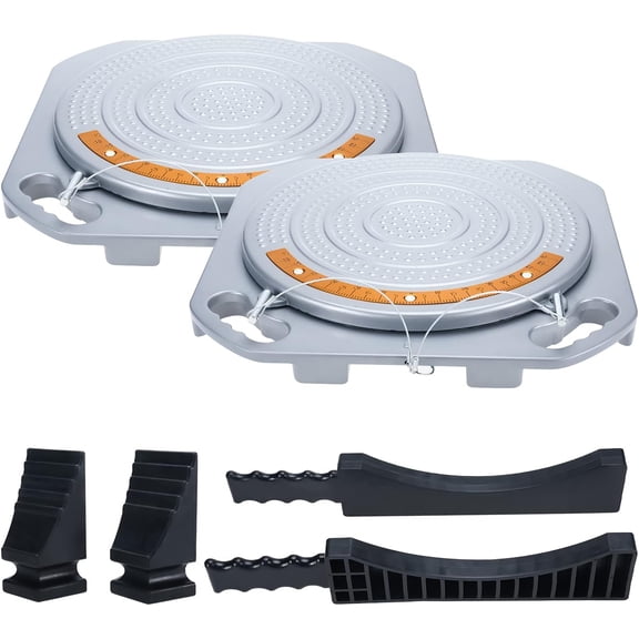 Wheel Alignment 360 Rotating 4 Ton Capacity, Pair of Turntable Front End Turn Plate Table for Car Truck