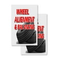 thumbnail image 1 of Wheel Alignment & Balancing (2-PACK) 24" x 36" Vinyl Decals | Sign Insert Peel & Stick Decals Stickers Window Signs, 1 of 2