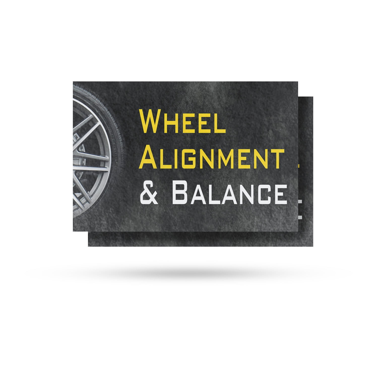 Wheel Alignment & Balancing Vinyl Decal 2 Pack of 18 Inch x 24 Inch ...