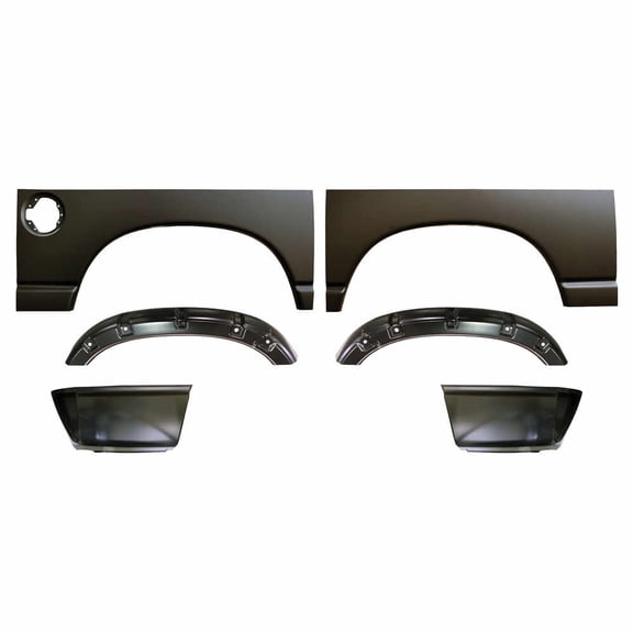 Wheel Arch & Outer Wheelhouse & Bed Lower Rear Section Kit 6' Bed. Fits 02-08 Dodge Ram 1500 Pickup Truck Standard Cab/Quad Cab and fits more vehicles listed below.
