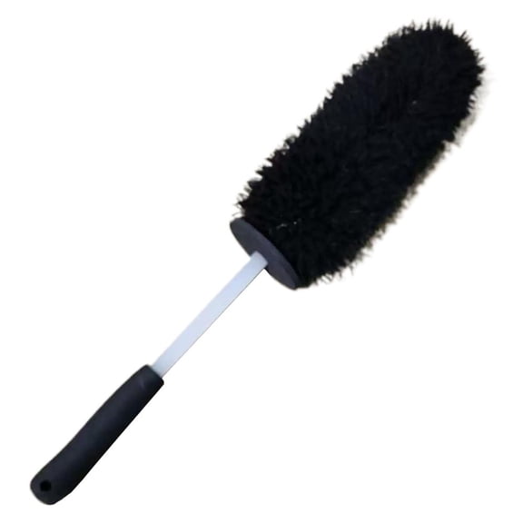 Wheel Barrel Brush, 2026 Upgraded Microfiber Wheel Cleaner Brush, Long Handle Microfiber Wheels, Non Scratch Car Detailing Brushes for Rim Cleaning and Car Detailing
