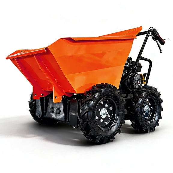 Wheel Barrow 660 lb. Loading Capacity, Gas Powered Dumper Garden Cart,Briggs CR950, 208cc 6.5HP, 3F+1R Gearbox