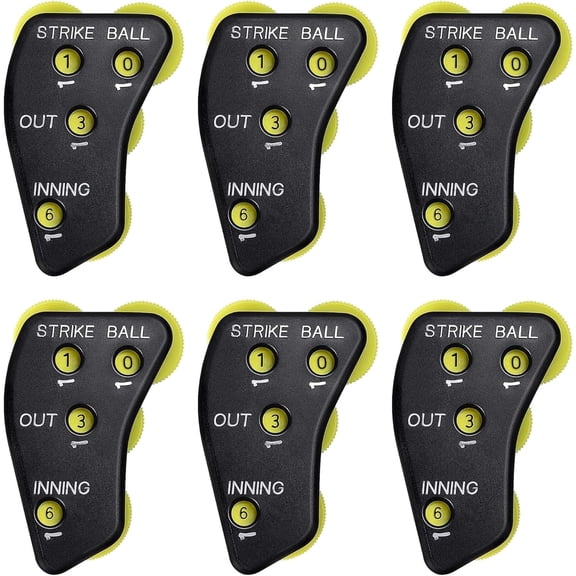 Wheel Baseball Umpire Clicker, Indicator Gear, Practical Counter Clicker for Scorekeeper Recording Outs & Innings Balls
