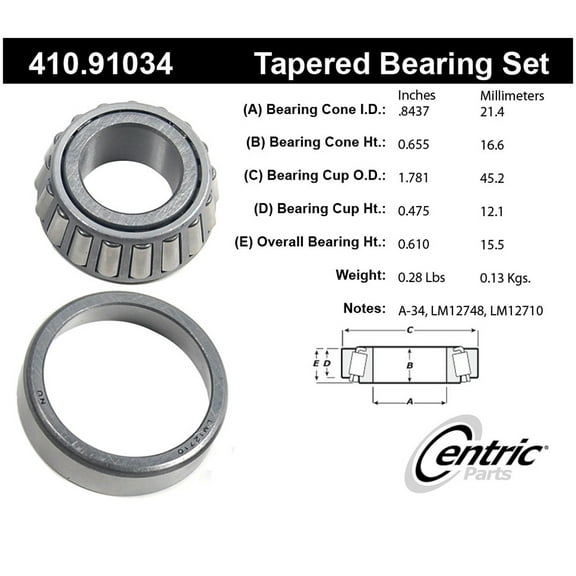 Wheel Bearing and Race Set Fits select: 1982-2003 CHEVROLET S TRUCK, 1991-2003 GMC SONOMA