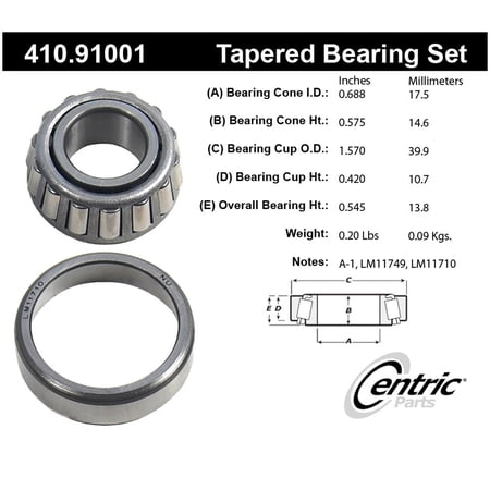 Wheel Bearing and Race Set