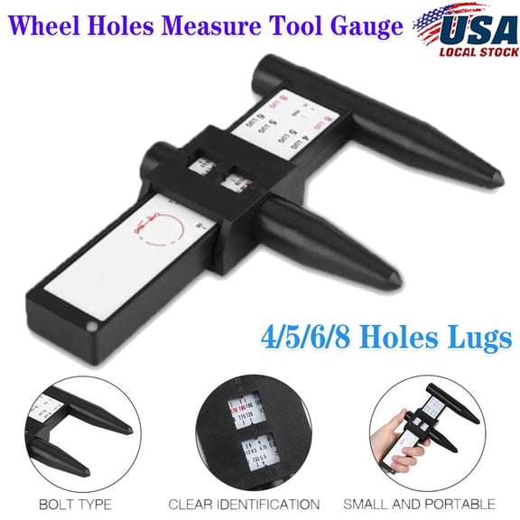 Wheel Bolt Stud Pattern Gauge Measurement 4 5 6 8 Lug Rims Holes Size Hand Tool?